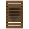 vidaXL Wall-mounted Bedside Shelves 2 pcs Honey Brown Solid Wood Pine