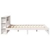 vidaXL Bookcase Bed without Mattress White 140x200cm Solid Wood Pine