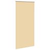 vidaXL Roller Blind Blackout Beige 110x210 cm Fabric Width 105.7 cm Polyester