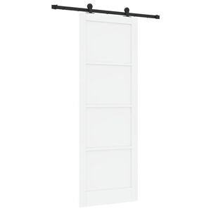 vidaXL Sliding Door ORKDAL 83 x 232 cm Solid Pine Wood White