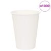 vidaXL Paper Coffee Cups 1000 pcs 12oz 300ml White