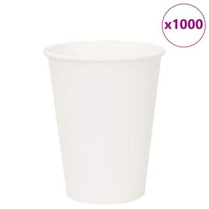 vidaXL Paper Coffee Cups 1000 pcs 12oz 300ml White