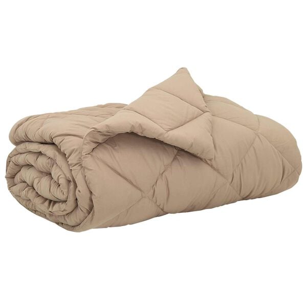 vidaXL Summer Duvet Taupe 220 x 260 cm Microfiber