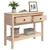 vidaXL Console Table 100x35x75 cm Solid Wood Pine