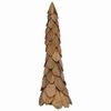 vidaXL Christmas Tree with Stand Brown 110 cm Solid teak wood