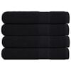 vidaXL Sauna Towels "FROGN" 4 pcs Black 80x200 cm 360 gsm