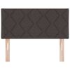 vidaXL Headboard with Headboard Dark Brown 100 cm Faux Leather