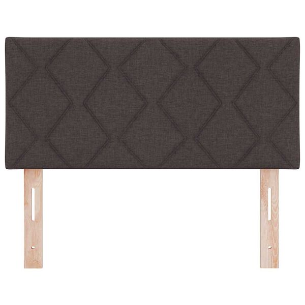 vidaXL Headboard with Headboard Dark Brown 100 cm Faux Leather