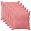 vidaXL Cushion Cover 6 pcs HOUTEN Pink 70 x 70 cm Velvet