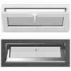 vidaXL Basement Window RISOR 100 x 40 cm PVC and Glass