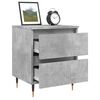 vidaXL Bedside Cabinet Concrete Grey 40x35x50 cm Engineered Wood