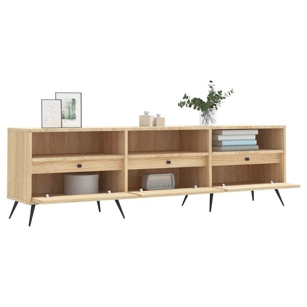 vidaXL TV Cabinet Sonoma Oak 150x30x44.5 cm Engineered Wood