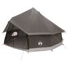 vidaXL Tipi Tent Brown Grey 400 x 400 x 250 cm Polyester and Steel