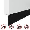 vidaXL Self-adhesive Door Brush Seals 2 pcs Black 100 cm