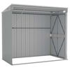 vidaXL Wall-mounted Garden Shed Grey 118x194x178 cm Galvanised Steel