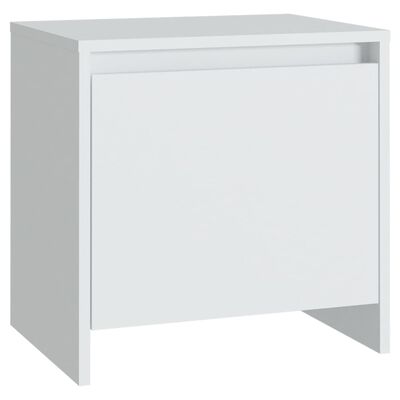 vidaXL Bedside Cabinets 2 pcs White 45x34x44.5 cm Engineered Wood
