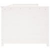 vidaXL Day Bed without Mattress White 100x200 cm Solid Wood Pine
