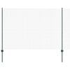 vidaXL Welded Wire Fence with Post 10 x 1.6 m (W x H) PVC-Coated Steel