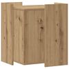 vidaXL Cat Litter Box Enclosure Artisian Oak 42x42x51 cm Engineered Wood