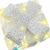 vidaXL Gift Box with 60 LEDs 3 pcs Warm white 20 x 20 x 20 cm PET