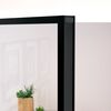 vidaXL Interior Door Black 93x201.5 cm Tempered Glass&Aluminium