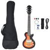vidaXL Electric Guitar for Kids with Bag Brown and Black 3/4 30"