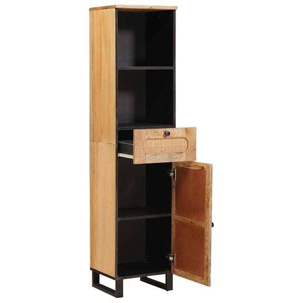 vidaXL Bathroom Cabinet Brown 38 x 33 x 160 cm Solid Mango Wood