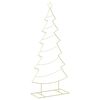 vidaXL Metal Christmas Tree with Stand KUOPIO 180 cm Steel Gold