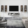 vidaXL 6 Piece TV Cabinet Set Grey Sonoma Engineered Wood