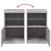 vidaXL Sideboard with LED Lights Grey Sonoma 41x37x67 cm
