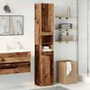 vidaXL Bathroom Cabinet Old Wood 32x34x188.5 cm Engineered Wood