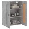 vidaXL Wall Mounted Cabinet Concrete Grey 69.5x34x90 cm Engineered Wood