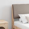 vidaXL Upholstered Headboard Taupe 180 cm Solid Pine Wood