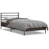 vidaXL Bed Frame without Mattress Brown Oak 90x190 cm