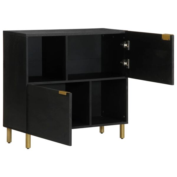 vidaXL Sideboard Black 80x33x75 cm Engineered Wood
