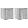 vidaXL Wall-Mounted Bedside Cabinets 2 pcs Grey Sonoma 38x34x40 cm