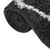 vidaXL Shaggy Rug High Pile Cream and Anthracite 200x290 cm