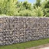 vidaXL Gabion Basket Galvanised Steel 120x30x100 cm