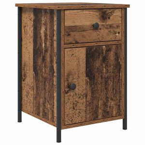 vidaXL Bedside Cabinet Old Wood 40 x 42 x 60 cm Engineered Wood