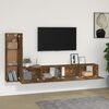 vidaXL 3 Piece TV Cabinet Set Smoked Oak Engineered Wood