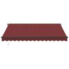 vidaXL Manual Retractable Awning Burgundy 400x300 cm