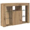 vidaXL Corner LED TV Cabinet Artisan Oak 100x40x68cm Engineered Wood