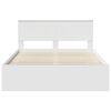 vidaXL Bed Frame with Headboard White 140 x 200 cm Solid Pine Wood