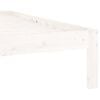 vidaXL Bed Frame without Mattress White Solid Wood Pine 120x200cm