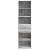 vidaXL Highboard Grey Sonoma 50x42.5x185 cm Engineered Wood