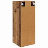 vidaXL Wall Mounted Cabinet Old Wood 34.5 x 34 x 90 cm Engineered Wood