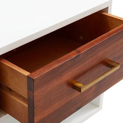 vidaXL Bedside Cabinet Solid Acacia Wood 40x30x57 cm