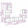 vidaXL TV Wall Units Wall-mounted 4 pcs Artisan Oak Engineered Wood