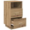 vidaXL Bedside Cabinet with 2 Drawers Artisan Oak 36x36x68 cm