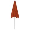 vidaXL Beach Parasol Terracotta 200x125 cm
